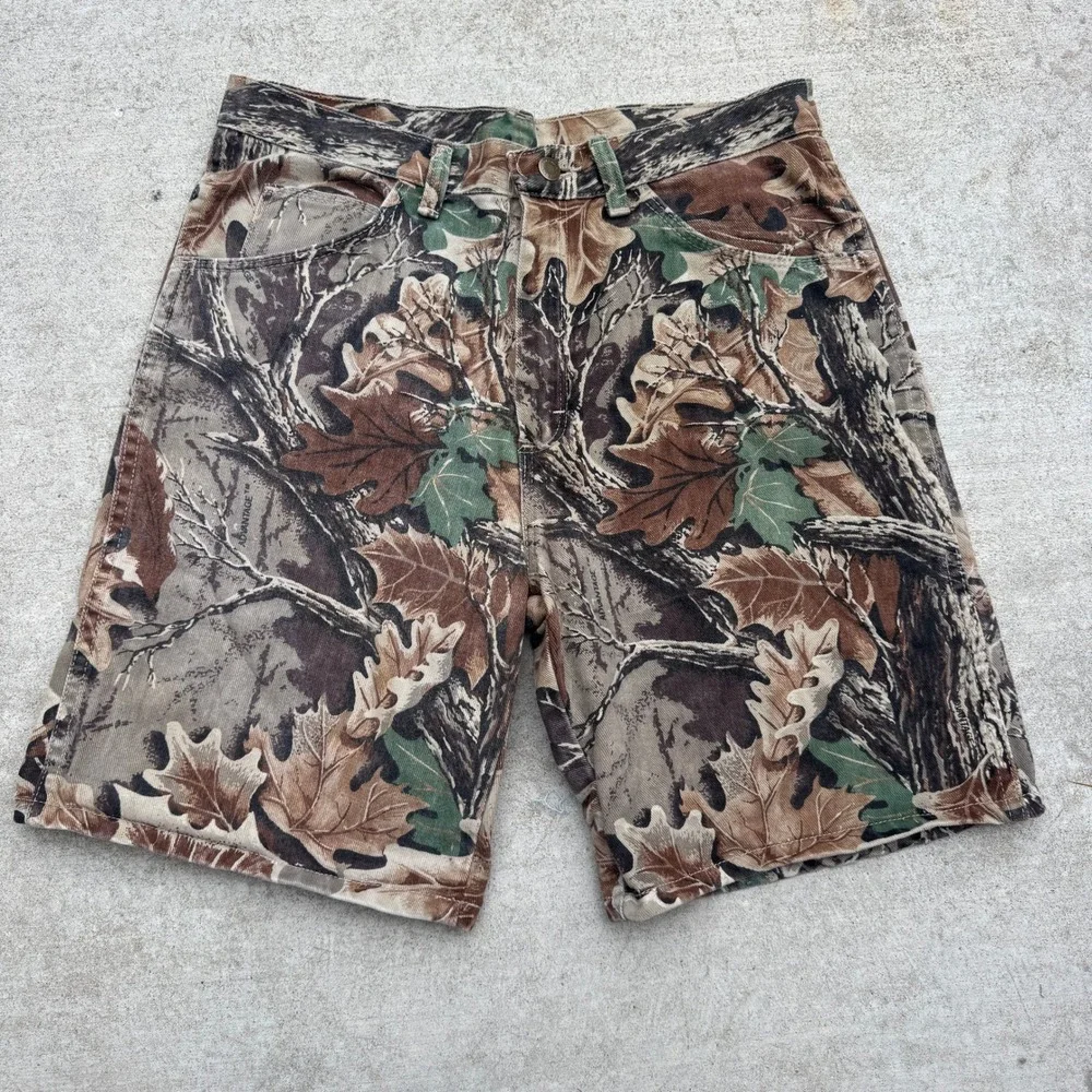 Wrangler Rugged Wear Men 32 Advantage Camo Shorts Made in USA Utility Vintage